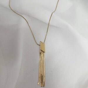 Tassel long Chain Golden Necklace
