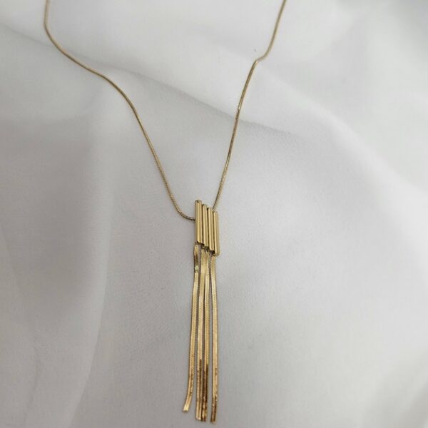 Tassel long Chain Golden Neklace