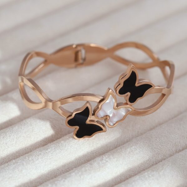 Butterfly Bloom Rose Gold Bracelet