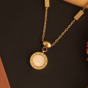 Roman Dual-Sided Pendant Necklace