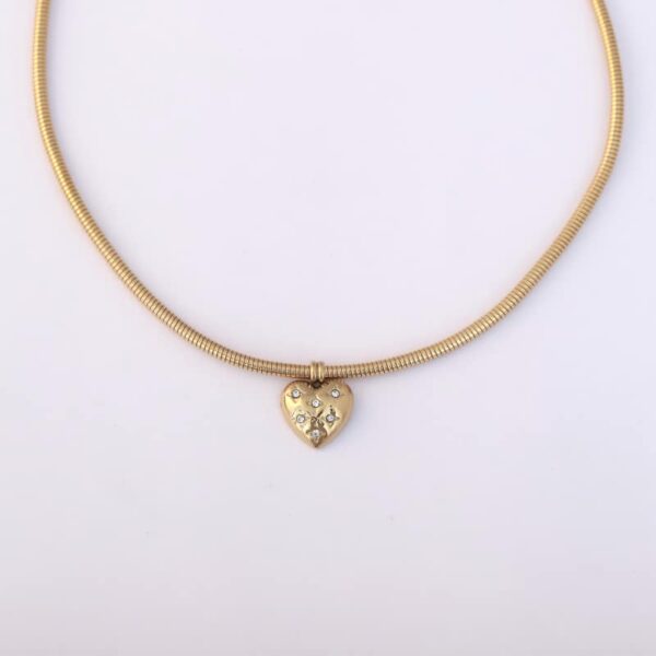 Crystal Heart Pendant Necklace
