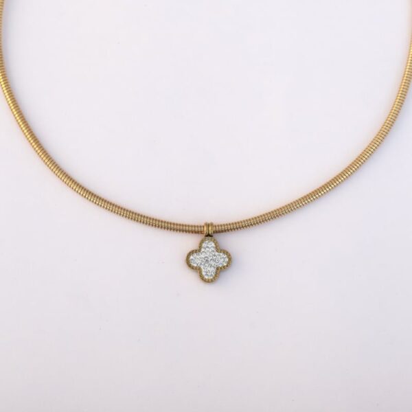Dual Charm Clover Necklace