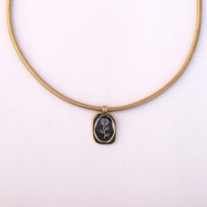 Eternal Bloom Rose Pendant Necklace