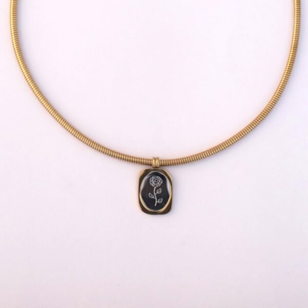 Eternal Bloom Rose Pendant Necklace