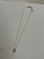 Studio shot of the elegant teardrop pendant necklace