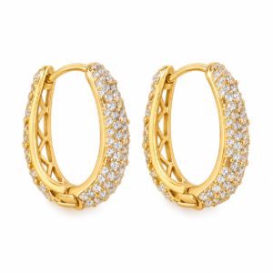 Aurelia Crystal Hoop Earrings