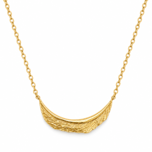 Lumina Crescent Gold Plated Necklace
