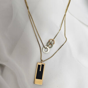 Double Bliss Golden Necklace