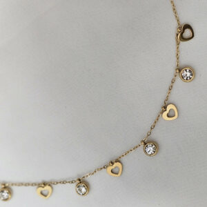 Eternal Hearts Golden Necklace