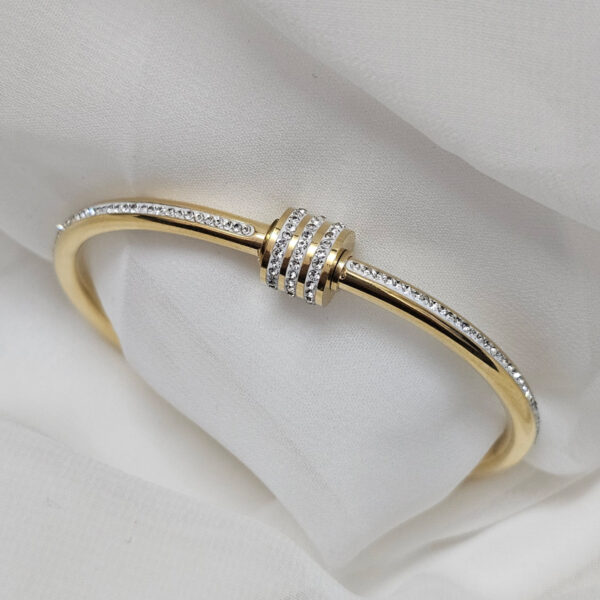 Luminous Golden Plated classic Golden Kada - Image 2