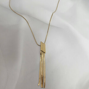 Tassel long Chain Golden Necklace