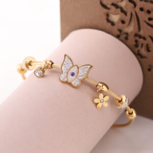 Celestial Bloom Golden Charm Kada