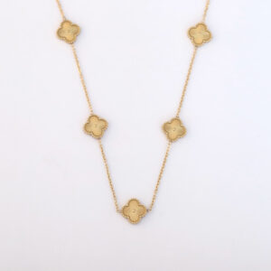 Gold Clover Pendant Necklace