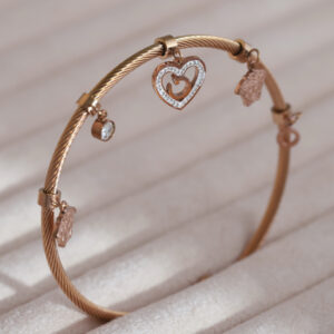Linked in Love Rose-Gold Bracelet