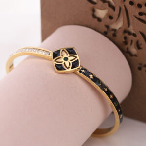 NoireBloom Golden Flower Kada