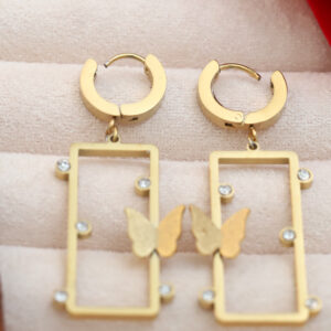 Butterfly Grace Crystal Drop Earrings