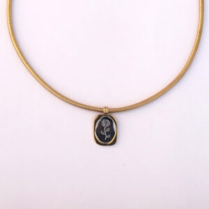 Eternal Bloom Rose Pendant Necklace