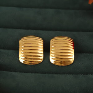 Eternal Radiance Gold Hoop Earrings
