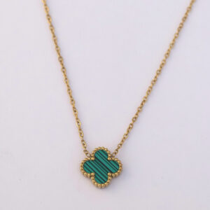Green Clover Charm Necklace