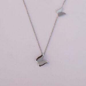 Butterfly Whispers Silver Necklace