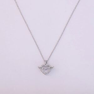 Angel's Heart Silver Necklace