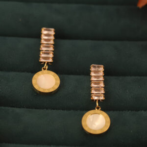 Radiant Circle Drop Earrings