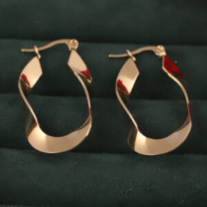 Eclipsed Grace Silver Hoops