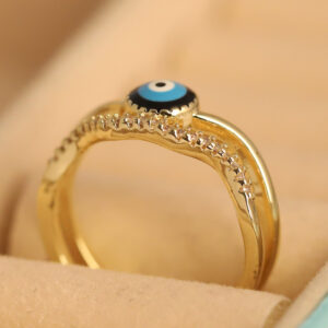 Evil Eye Luxe Gold Ring
