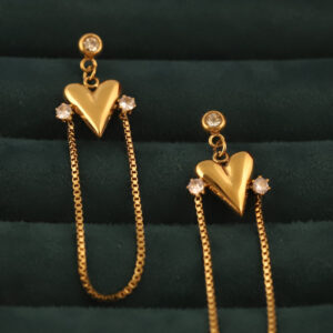 Heartfelt Chain Drop Earrings