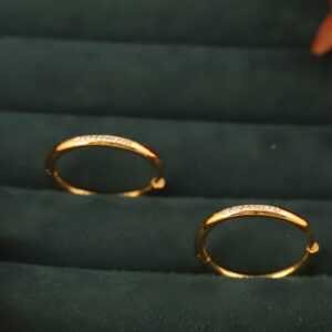 Radiant Halo Golden Hoops