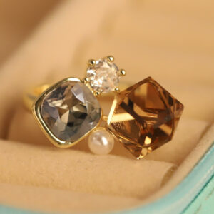 Trio Gemstone Elegance Ring