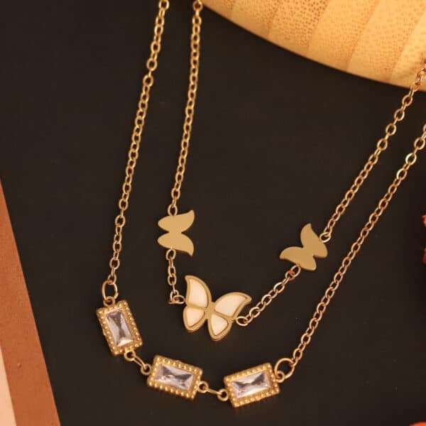 Butterfly Garden Charm Necklacejpg