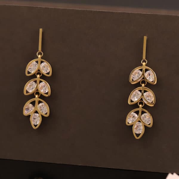 Crystal Vine Drop Earrings