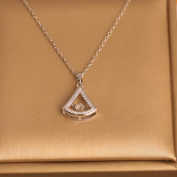 Diamond Triad Pendant Necklace