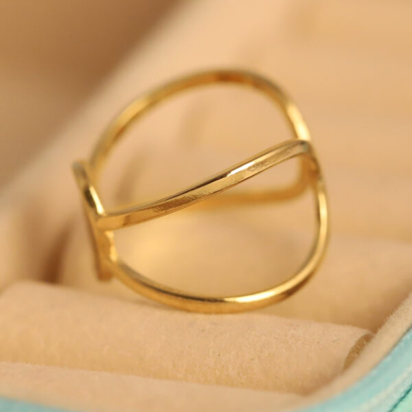 Eternal Circle Gold Ring - Image 2