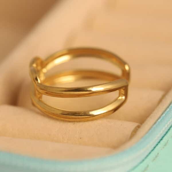 Eternal Heart Gold Ring - Image 3