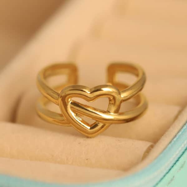 Eternal Heart Gold Ring