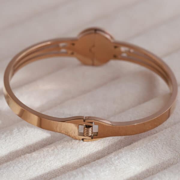 Eternal Heart Rose Gold Charm Kada - Image 2