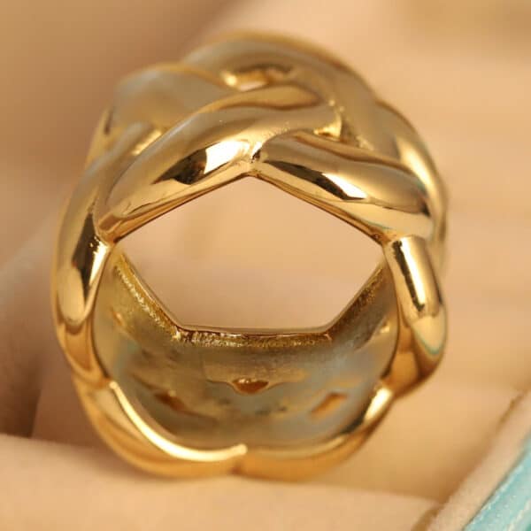 Eternal Knot Gold Ring - Image 2