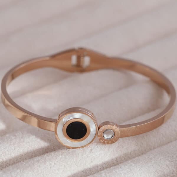 Ethereal Eye Rose Gold Charm Kada