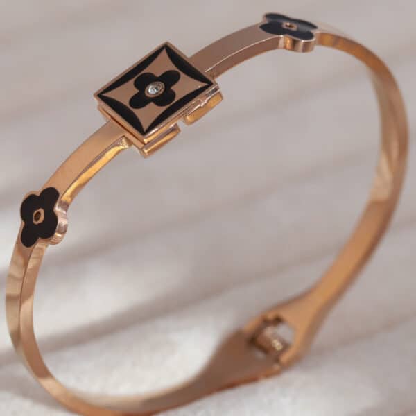 Floral Elegance Rose Gold Kada - Image 2