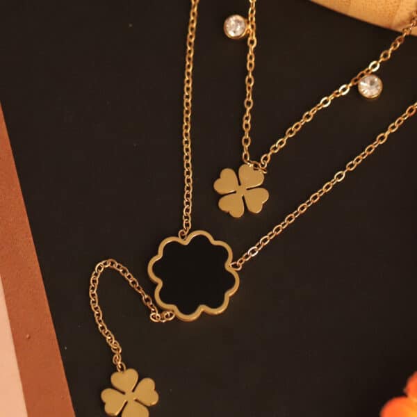 Floral Harmony Charm Necklace