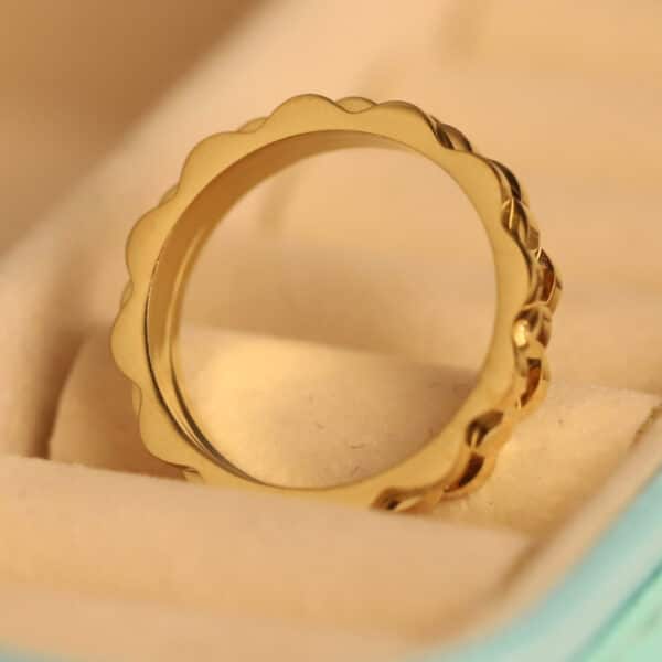 Geometric Harmony Gold Ring - Image 3