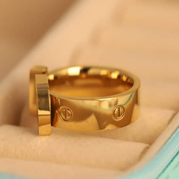 Golden Lock Mechanism Ring - Image 2