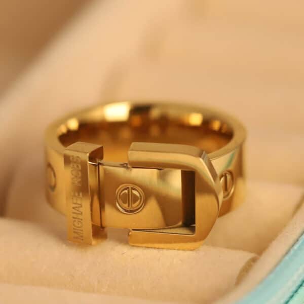 Golden Lock Mechanism Ring