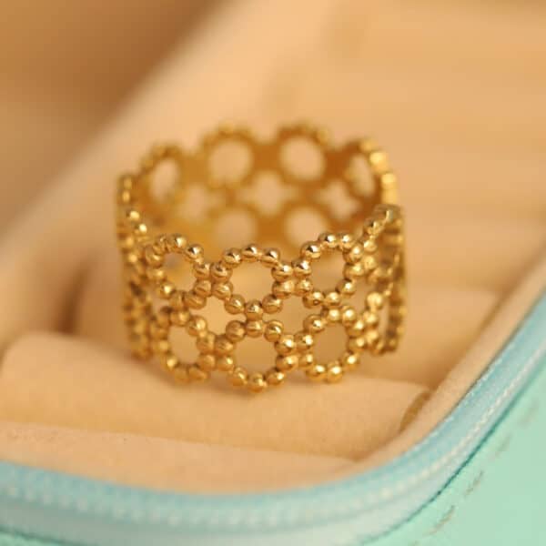 Golden Orbit Ring