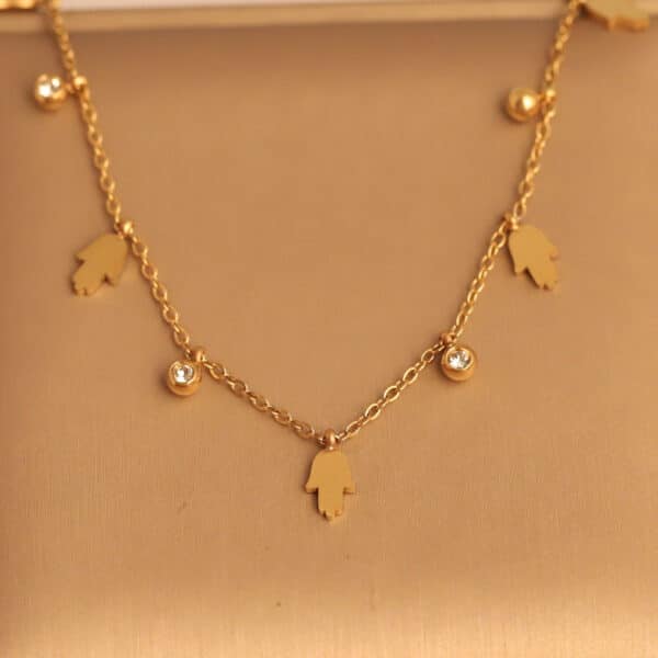 Hamsa Grace Charm Necklace