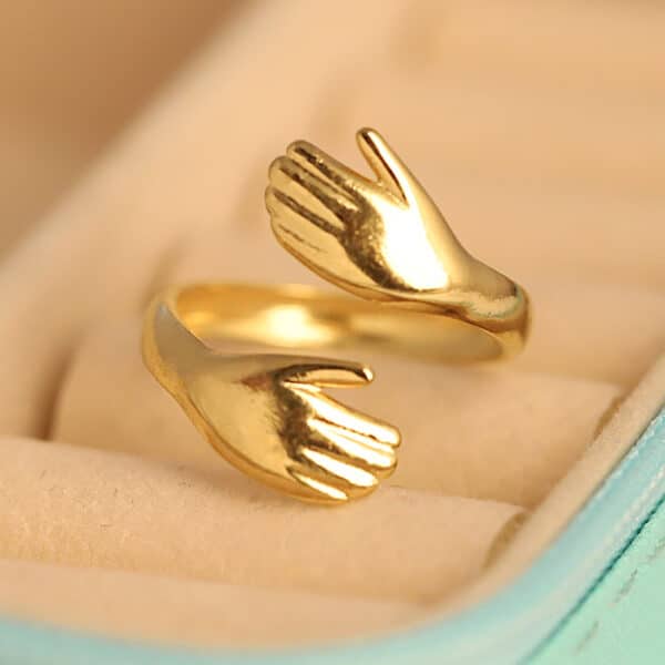 Hands of Grace Gold Ring