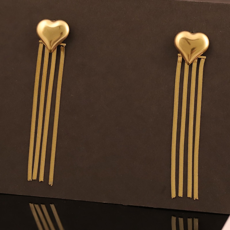 Heartfelt Cascade Drop Earrings