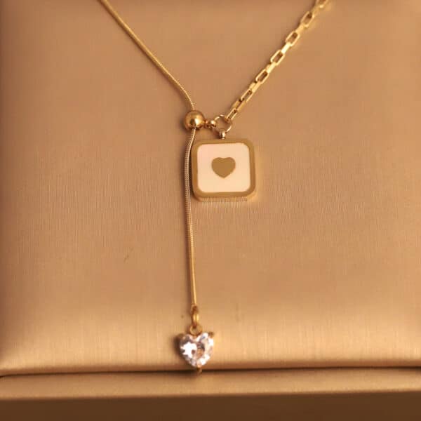 Adjustable Heartfelt Elegance Pendant Necklace - Image 2